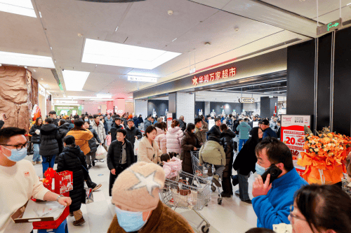 改首店焕新开业直播间爆卖10000斤车厘子AG真人旗舰厅再战一城！华润万家呼和浩特调(图5)